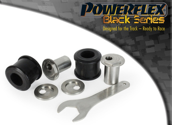 Zewnętrzna tuleja przedniego wahacza poprzecznego z regulacją wyprzedzenia sworznia Powerflex Black Series Porsche 982 (718) Boxster/Cayman (2016 on) PFF57-802BLK