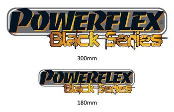 Naklejka POWERFLEX 300mm - zestaw 25 szt. Powerflex Road Series Promotional Items VINYL STICKERS STICKER300-BLK